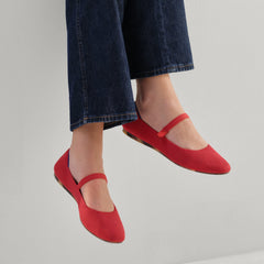The Square Mary Jane - Lollipop Red