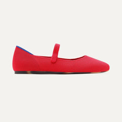 The Square Mary Jane - Lollipop Red