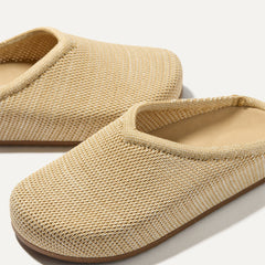 The Casual Clog - Pelican Raffia-Knit