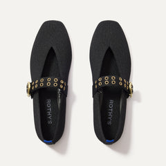 The Max Buckle Mary Jane - Black