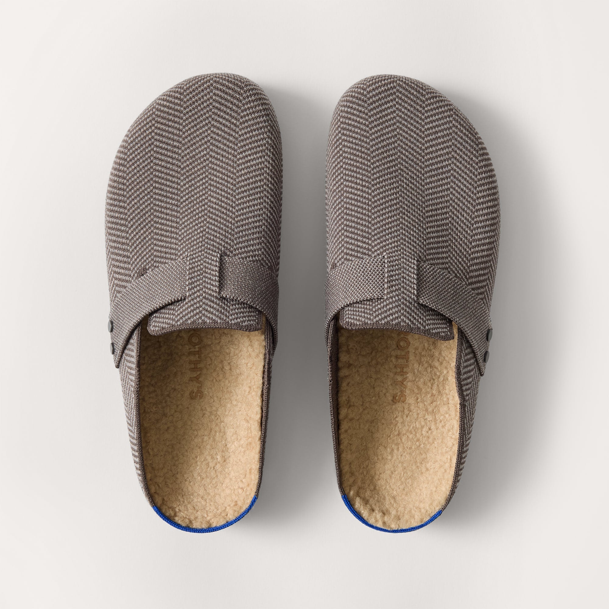 The Teddy Men's Clog - Ash Herringbone