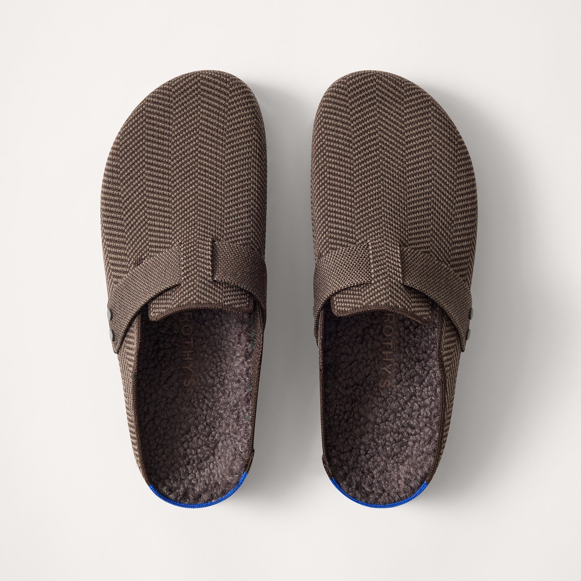 The Teddy Men's Clog - Umber Herringbone