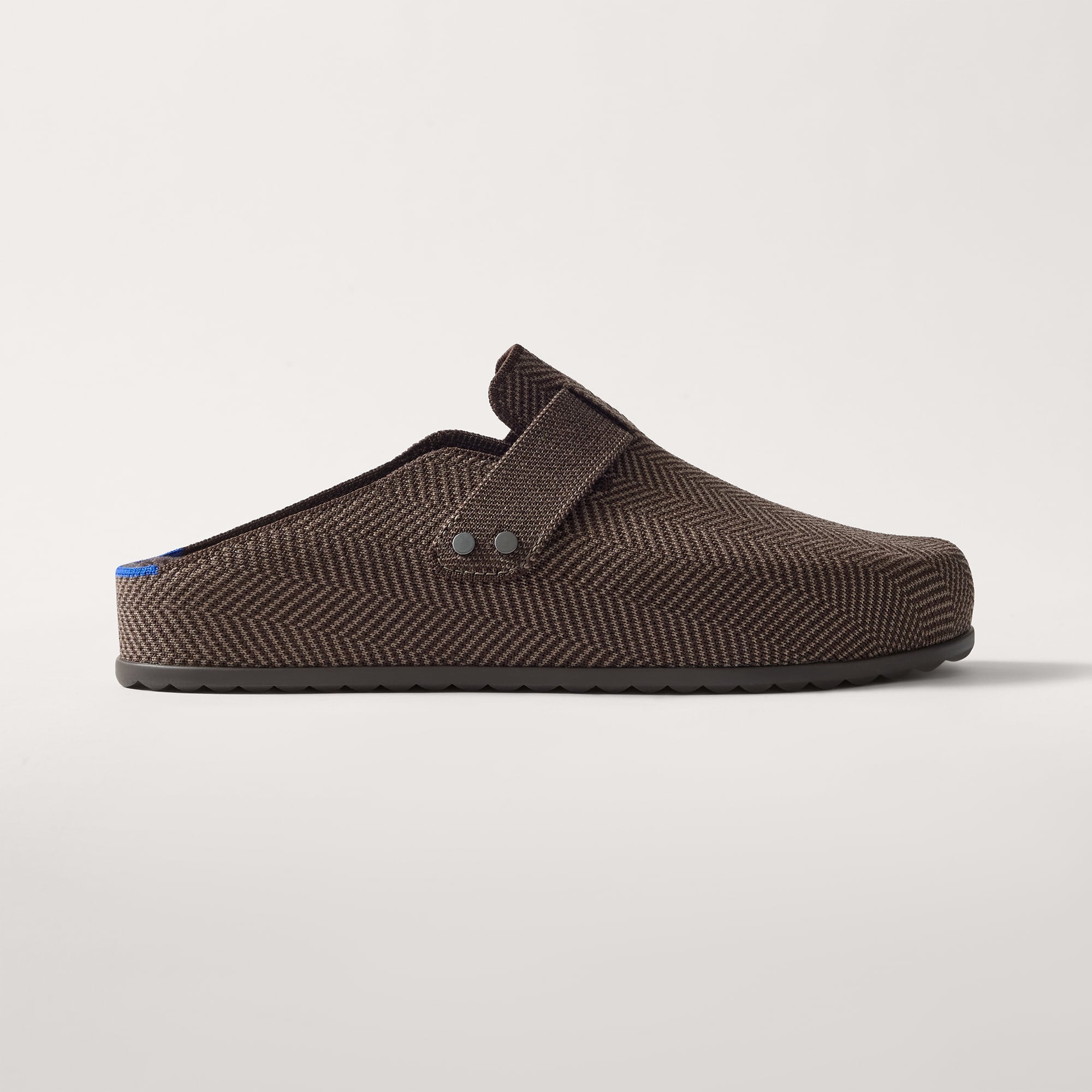 The Teddy Men's Clog - Umber Herringbone
